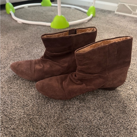 Shoes - Brown Suede Ankle Boots